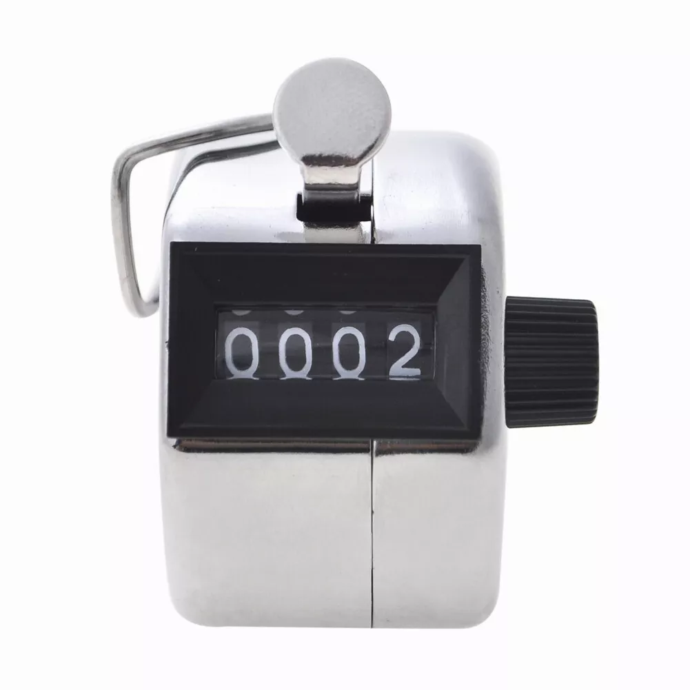 Metal Hand Tally Counter Digital Lap Counter Clicker Handheld