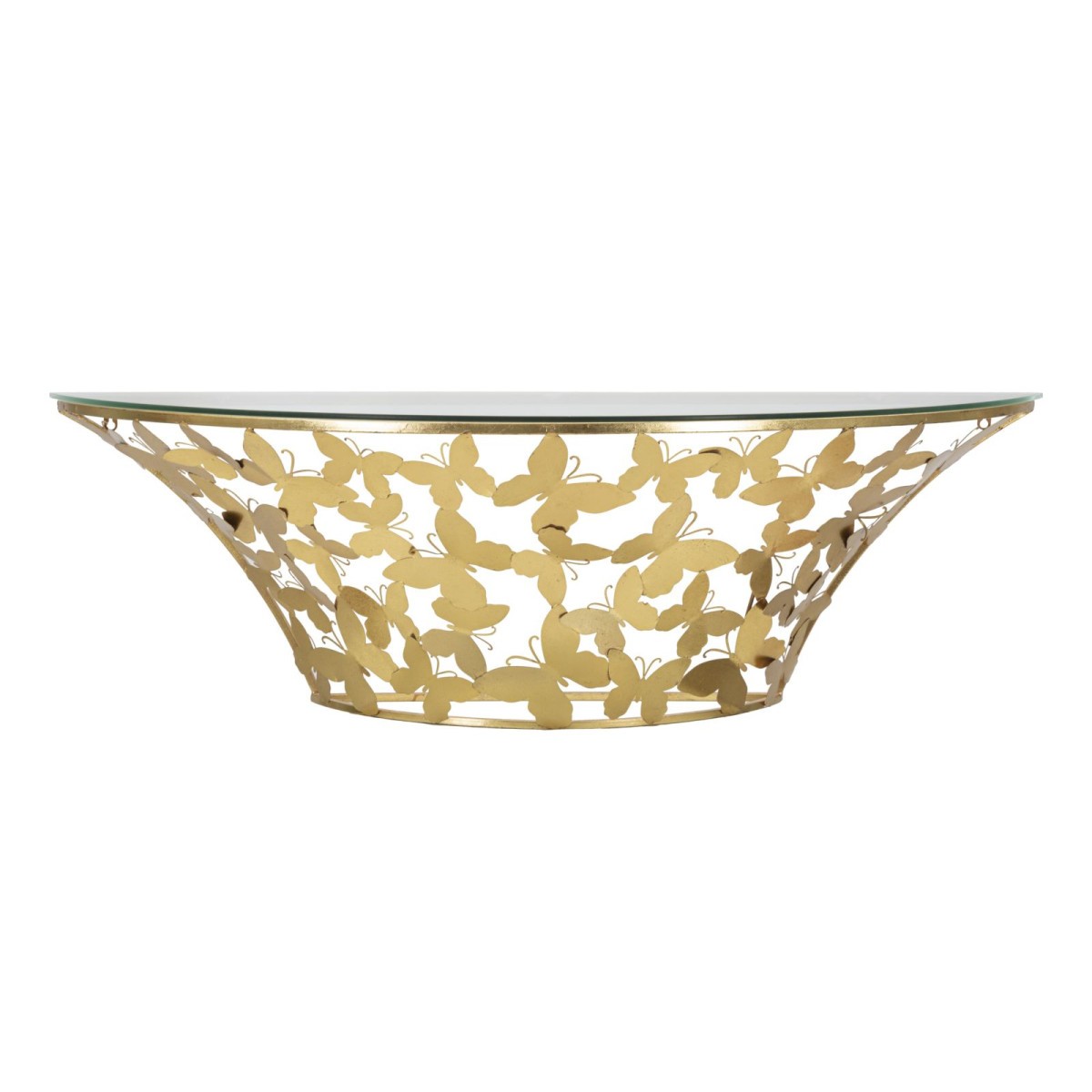 Console murale or Butterfly 120cm pour aménager un couloir étroit avec style