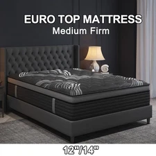 12" 14"Twin Full Queen King Size Gel Memory Foam Spring Mattress In A Box