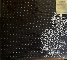 Recollections Scrapbook Album 12x12 Black White Polka Dots Flowers Scrapbooking