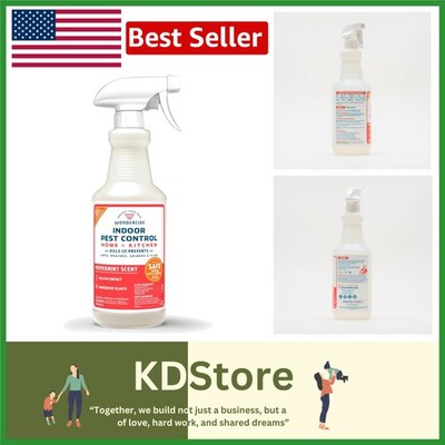 Effective Peppermint Bug Killer - Plant-Based Indoor Spray for Home & Kitchen