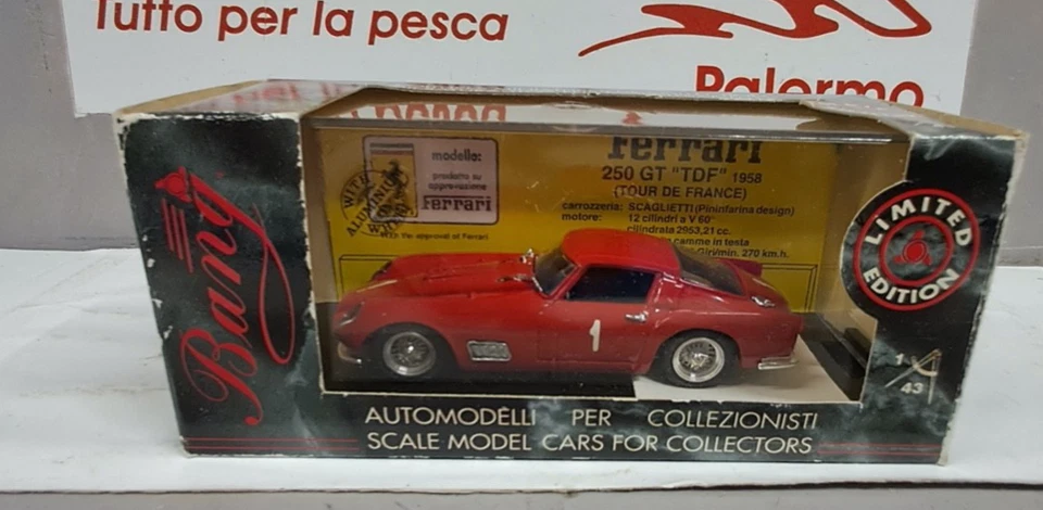 BANG 1/43 - FERRARI 250 TDF 1958 MILLE MIGLIA  - art. 1014 ED.LIMITATA - Immagine 4 di 4