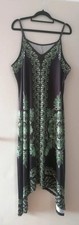 Maxikleid Damen Sommer Boho Hippie Paisley Or...