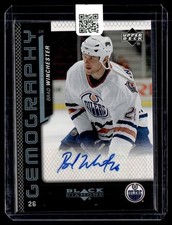 2006-07 Upper Deck Black Diamond Gemography Brad Winchester Auto Edmonton Oilers