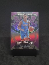 2021-22 Panini Chronicles Rookies & Stars Theo Maledon Purple Prizm Rookie Card. rookie card picture