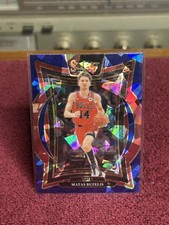 2024-25 Panini Select - Concourse Matas Buzelis #70 Blue Cracked Ice Prizm (RC)