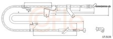COFLE Bremsseil Seilzug Feststellbremse 17.5133 für SUZUKI SWIFT MZ EZ 3 RS413