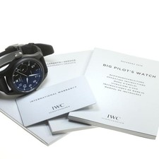 IWC BIG PILOT'S WATCH TOP GUN IW502001 46mm Ceramic/SS Black Dial #C046