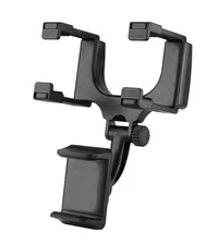 360°Rotatable and Retractable Car Rearview Mirror Phone Holder Mount, Multifu...