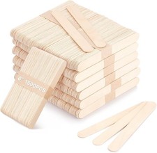 Wooden Wax Spatulas 6 Inch Jumbo Applicators 1500 Pack Craft Hair Removal Poles