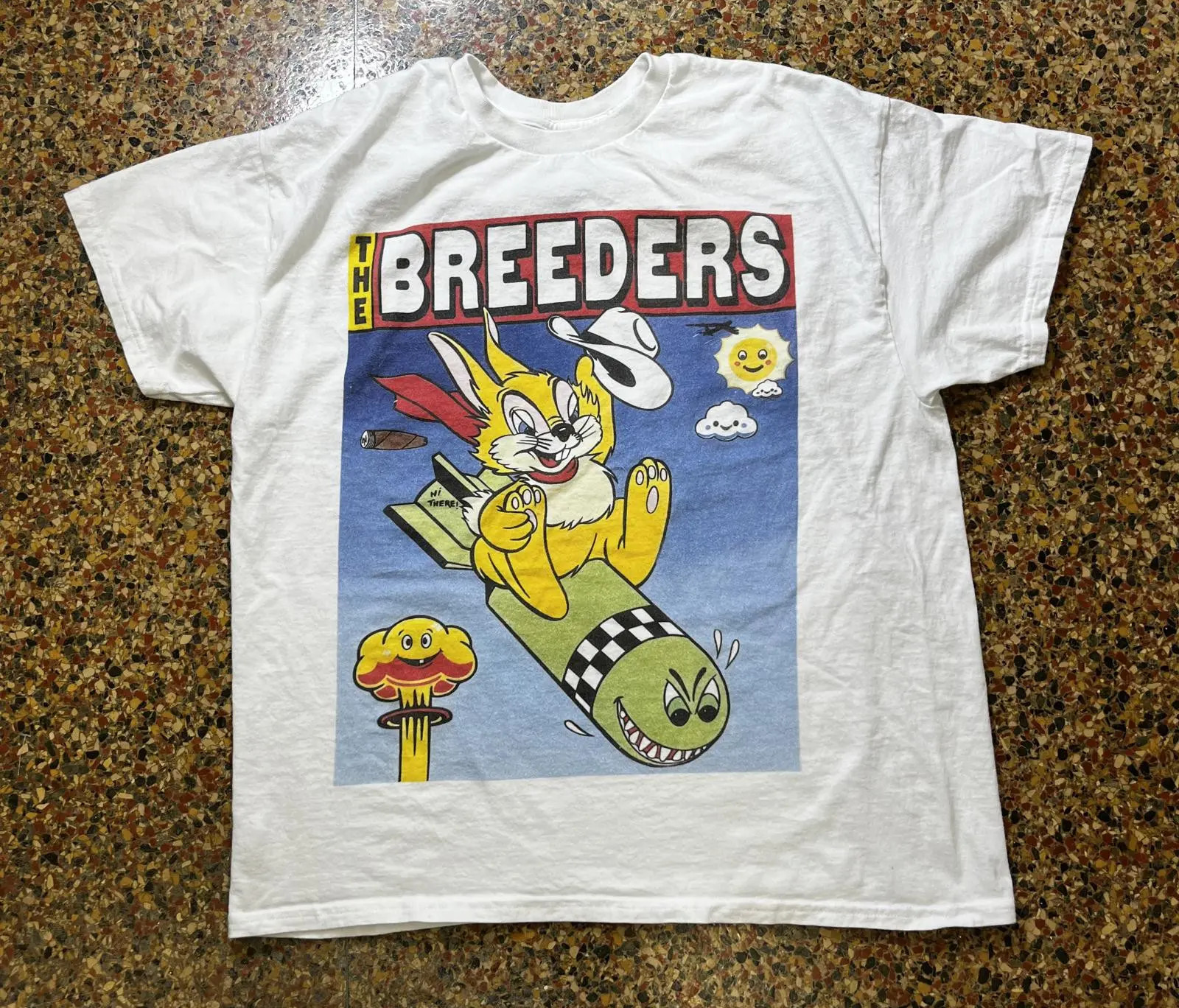VTG The Breeders Band Gift For Fans Heavy Cotton White T Shirt S-5XL MC577