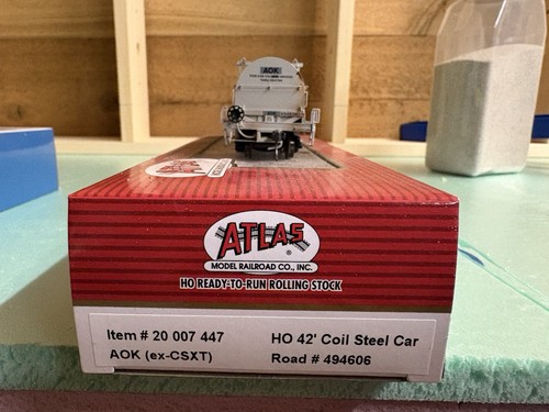 Coche bobina de acero Atlas escala HO 42’ AOK (ex CSXT) #494606 | Condition: Used