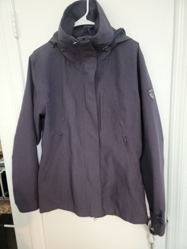 Kerrits waterproof Equestrian Coat Deep Purple Magnetic Front Zip Gusset