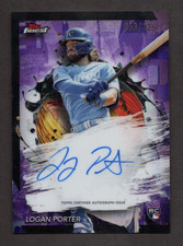 2024 Topps Finest Purple Refractor 053/125 Logan Porter #FA-LP Rookie Auto RC