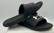 Under Armour Black Slides / Flip Flops - Size Y6