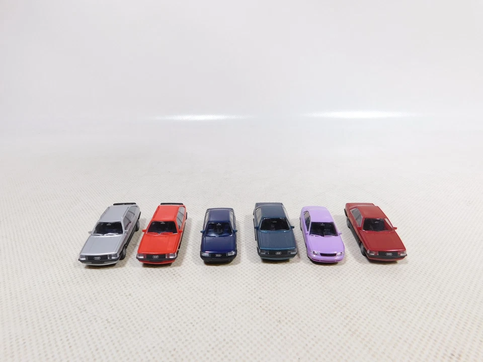 Rietze 1:87 H0 6x Modello PKW Auto Audi 200 80 A4 Molto Buono/Mint #EI139-0,5 - Immagine 4 di 4