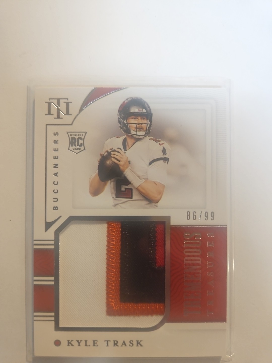 2021 Panini National Treasures - Prodigy Patch Autographs Kyle Trask #PPA-KT /99