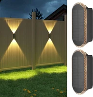 Solarlampen FüR AußEn,Solar Wandleuchte Up And Down Leuchten Aussen IP65 ,3 Farb