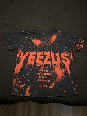 Yeezus Australian Tour Red Splatter XL T-Shirt Kanye West | eBay