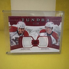 2011-12 ARTIFACTS /10 Tundra Tandems Fight Strap Patch Stephen Weiss David Booth