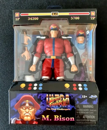 Jada Street Fighter M. Bison 6" Deluxe Figure. New. Please only bid going to buy