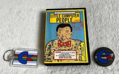 Commodore 64/128 CBM C64 Little Computer People - funktioniert, GRATIS Badge + Schlüsselanhänger
