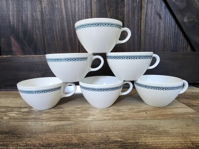 Pyroceram Brand Tableware by Corning Coffee Cups | Set of 6 | Rare