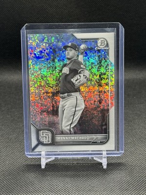 2022 Manny Machado Bowman Chrome #5 Black & White Mini-Diamond Refractor /199