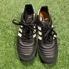 Adidas Mundial Goal Men Size 7 Leather Indoor Soccer Suede Black White 019310