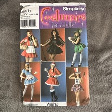 Simplicity 4015 Costume Sewing Pattern Size 18-24 Red Riding Hood Witch Cosplay