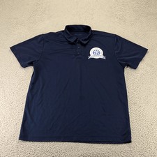 New York Yankees Shirt Mens Large Blue George M Steinbrenner Field MLB Baseball