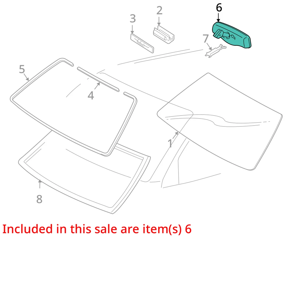 Rear View Mirror Automatic Dimming With Bluetooth Fits 08-11 TACOMA 3028413 - Image 2 of 3