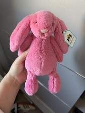 Jellycat Bunny Cerise Small  Bashful Bunny BNWT 7"