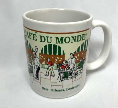 Cafe Du Monde New Orleans Louisiana Mug Ceramic French Market Souvenir Vintage