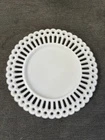 Vintage White Milkglass Plate Milk Glass 8”