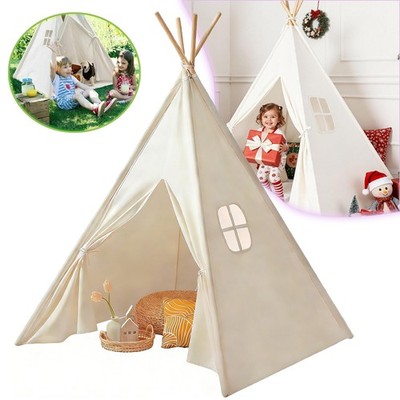 Tipi Zelt für Kinder Kinderzelt Indoor Baumwolle Spielzelt Tippi Kinderzelt