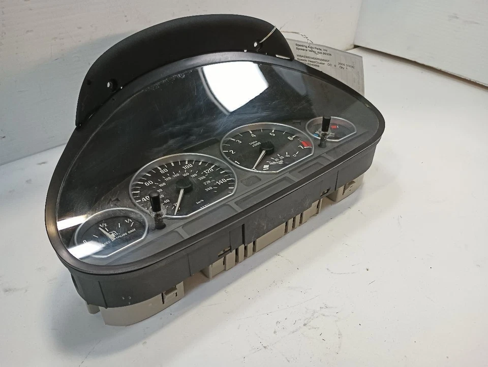 Velocímetro Cluster Sedán MPH desde 2005 BMW 330Xi (12123222 Foto 2 de 4