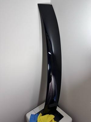 BMW E39 Sedan Euro Roof Spoiler Painted Black Schwartz II