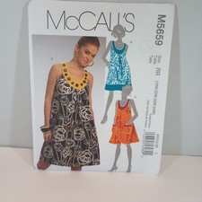 McCall's 5659 Size 18W - 24W Women's Dresses Sleeveless