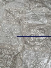Paisley Pattern Gray and White Duvet Cover Bedding Set