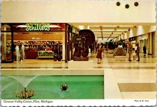 Vintage Genesee Valley Center Postcard, Flint, Michigan