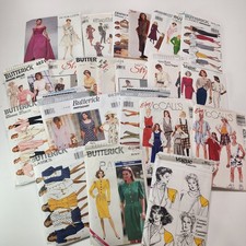Vtg Sewing Patterns Large Lot Of 72 Cut Patterns Various Men Women Children