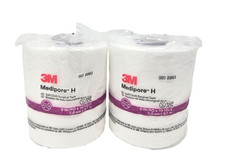 3M Medipore-H 2863 Soft Cloth Surgical Tape, 3in x 10yd , 2 Pack Set