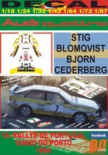 DECAL AUDI QUATTRO A2 S. BLOMQVIST R. DE PORTUGAL 1984 DnF (12)