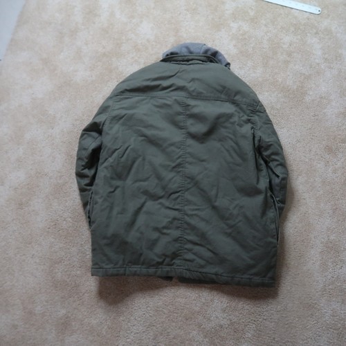 Dickies Quilted Lined Jacket Men's Medium Green Canvas Workwear hooded - Picture 7 of 11