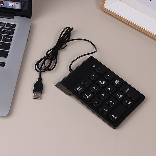 1Pc Numeric Keypad USB Wire Mini Number Keyboard For Laptop PC 18 Keys Keyboard - Photo 8/12