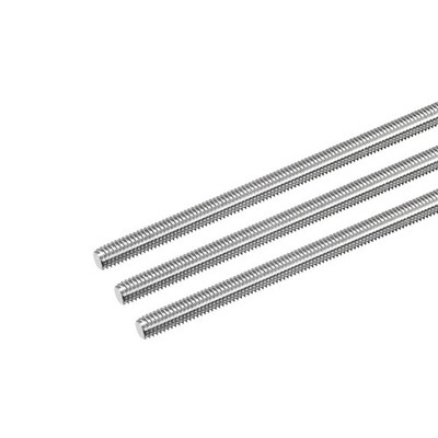Threaded rod M6 x 500mm step 1mm for stainless steel 304 right 3pcs
