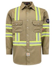 FR Shirts Hi Vis/High Visibility Flame Resistant/Fire Retardant Shirt 7.5oz K...