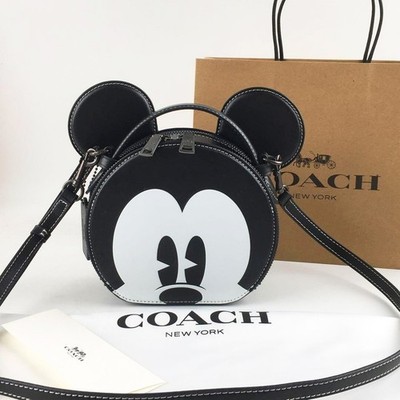 COACH Disney X Coach Mickey Mouse Ear Bag CM840 Crossbody Black
