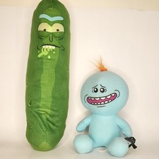 18 Inch Funko Galactic Plushies Green Pickle Rick and Mr. Meeseeks Plush
